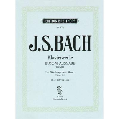 Partitions classique EDITION BREITKOPF BACH JOHANN SEBASTIAN - WOHLTEMPERIERTES KLAVIER II/3 - PIANO Piano