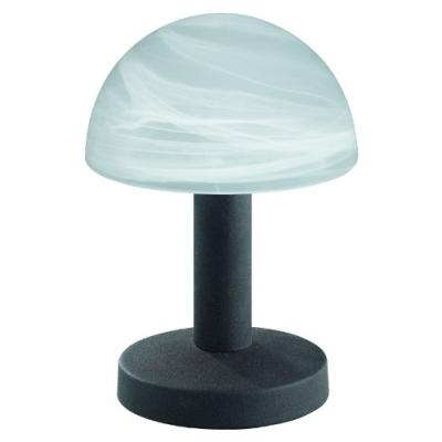 Trio 599000124 Lampe De Tablebureau Avec Fonction Tactile 1 X E14  40 W  21 Cm Métal Vieilli  Verre D'albâtre Blanc