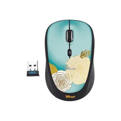 Trust Wireless Mouse Yvi - souris - 2.4 GHz - fleur