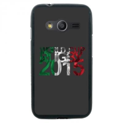 Coque Souple en gel pour Samsung Galaxy Trend 2 Lite avec impression Italie et logo rugby WCR 2015