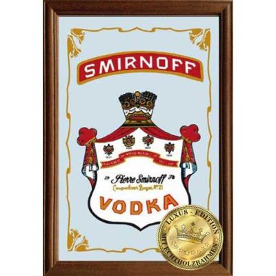 Empire merchandising 610973 vodka smirnoff miroir echtholzrahmen 22 x 32 x 1,2 cm