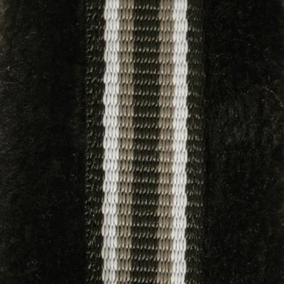 Pfiff 100946-57-full licol nylon doublé fourrure synthétique pour demi-sang pur-sang (noir gris)