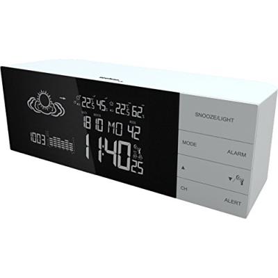 Generique Noir/Blanc Technoline Ws 6870 Station Météo Avec Horloge - Image 2