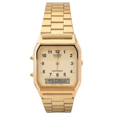 Montre Mixte Dor&eacute;e Casio Vintage AQ-230GA-9BMQ