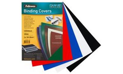Fellowes - Couverture Chromolux, brillante, A4, blanc en carton, 250 g/m2, contenu: 100 pièces -5378001