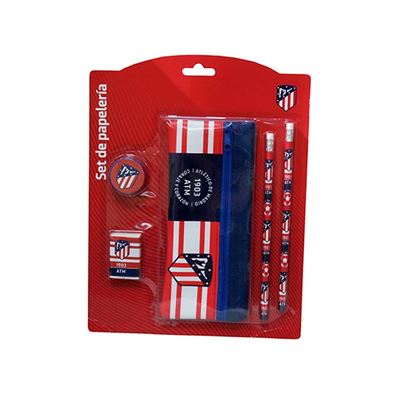Atletico de Madrid Set de papeleria avec Trousse fourre-Tout