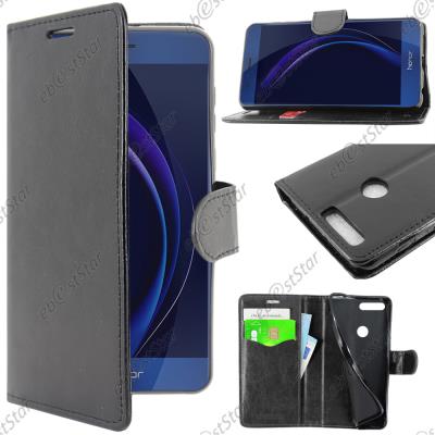 ebestStar ® pour Huawei Honor 8 - Housse Coque Etui Portefeuille PU Cuir, Couleur Noir