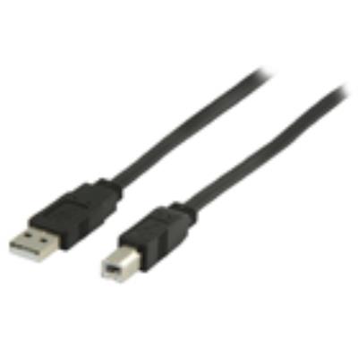 Valueline câble plat usb 2.0 a mâle vers usb b mâle de 1,00 m