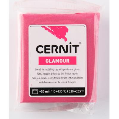 Pâte Cernit Glamour - 56 g - Carmin (420) - Cernit