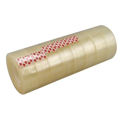 Ruban adhésif transparent 19mm x 33m pack de 8