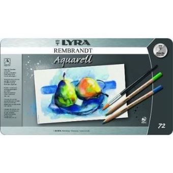 Crayons de couleur Lyra graduate 12 pièces- boîte métal - Tangram