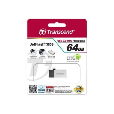 Transcend JetFlash 380 - USB-flashstation - 64 GB