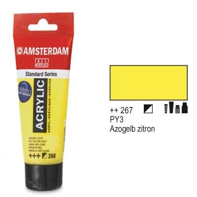 Amsterdam - peinture acrylique - 120ml - jaune citron royal talens 17092672