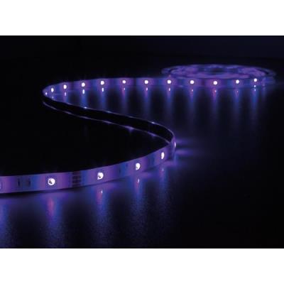 Ensemble de flexible led piloté par musique, contrôleur et alimentation - rvb - 150 led - 5 m - 12 vcc velleman leds11srgb