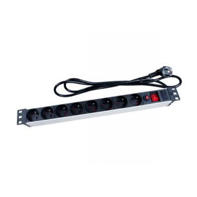 Bloc multiprise 8 19 alu + inter velleman