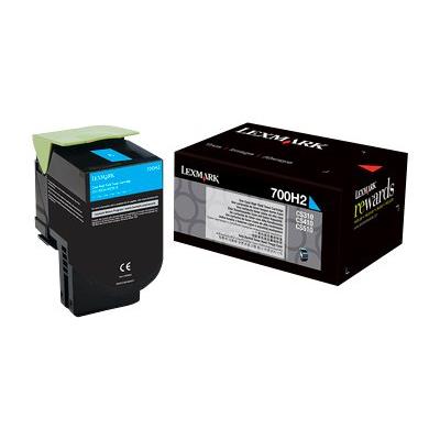 Lexmark 700H2 - à rendement élevé - cyan - originale - cartouche de toner - LCCP