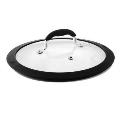 Bialetti - couvercle 16cm en verre bord silicone - 0adcv016