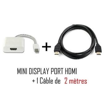 15% sur Câble Adaptateur Mini DisplayPort vers HDMI pour MAC MacBook  MacBook Air MacBook Pro iMac de Vshop - Adaptateur et convertisseur - Achat  & prix