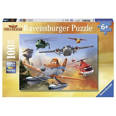 Ravensburger - 10537 - puzzle enfant classique - planes - lutte contre l'incendie - 100 pièces xxl