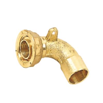 Raccord Coudé 90° Jpc + Fixation Écrou 6/20 À Braser Sur Tube Cuivre Ø22