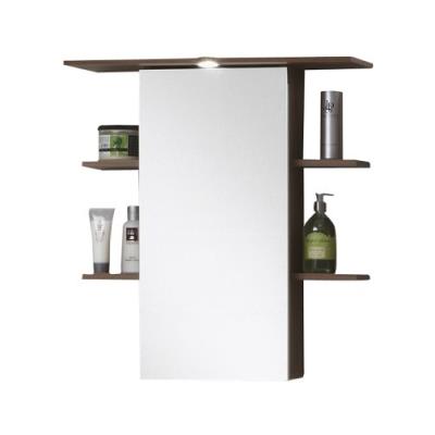 Sb-design madrid 8 901-008 armoire de salle de bains miroir prunier/blanc 65 x 72 x 29 cm