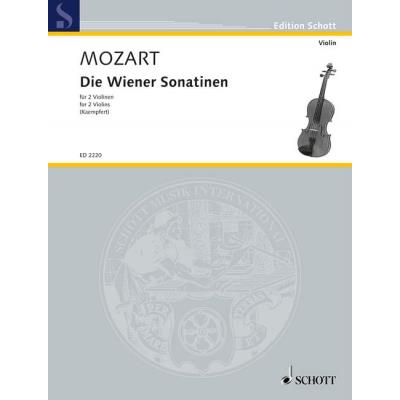 Partitions classique SCHOTT MOZART W.A. - THE VIENNESE SONATINAS - 2 VIOLINS Violon