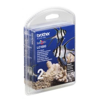 Brother - lc-1000bk - twin-pack - cartouche dencre dorigine - noir