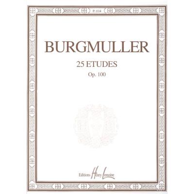 Partitions classique LEMOINE BURGMULLER FRIEDRICH - ETUDES OP.100 (25) - PIANO Piano