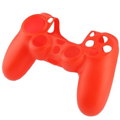 Housse pour Sony Playstation 4 / PS4 - étui protection silicone - Anti choc / rayures - Rouge