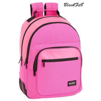 Pink Blackfit8 Sac à dos Cartable adaptable 42x32x15