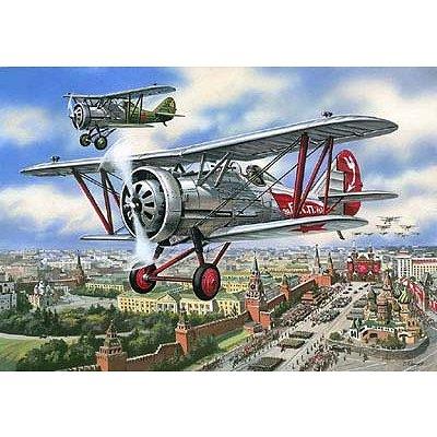 Maquette avion : chasseur soviétique polikarpov i-5 : fin de production 1934 icm