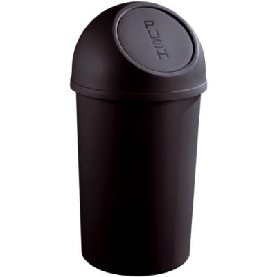 Helit h2401282 poubelle à clapet en plastique 25 l (noir) (import allemagne)