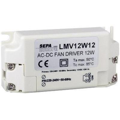 Ballast pour ventilateur 12 v dc 1 a sepa lmv12w12 220-240v 908522120