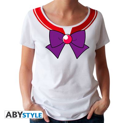 SAILOR MOON - Tshirt Sailor Mars femme white XL