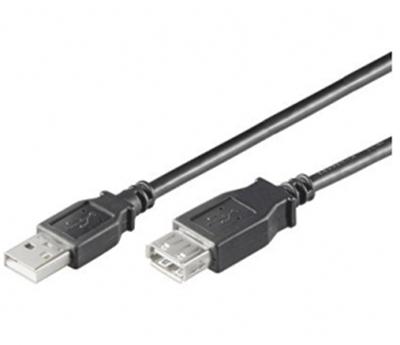 Rallonge USB 2.0 A/A HiSpeed, noir, 5.00m