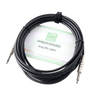 Pronomic 00016448 Câble pour instruments/Câble pour fiche jack 6 m Noir
