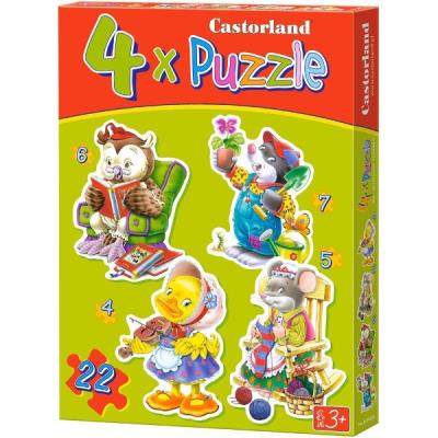 Puzzles évolutifs x 4 : temps de loisirs castorland