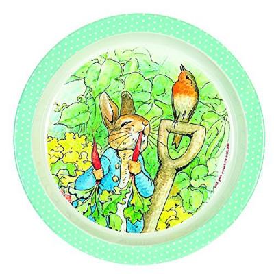 Assiette bébé verte peter rabbit