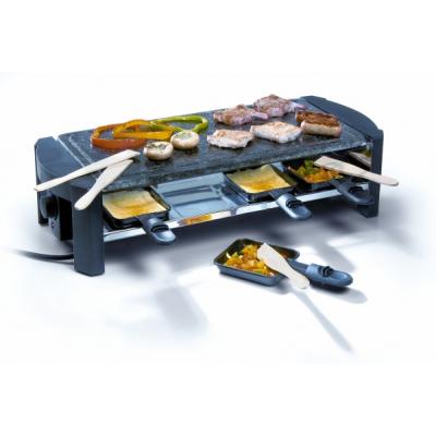 Grande Raclette / Pierre à griller naturelle polie - 8 personnes - Thermostat réglable