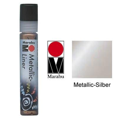 Marabu couleur mtallique metallic-liner, argent mtal. mr180309782
