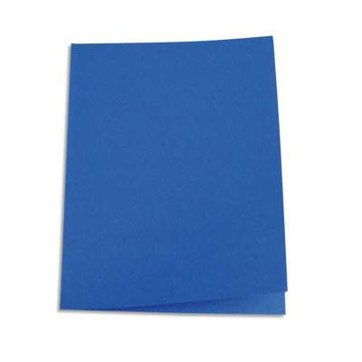Paquet de 100 chemises carte recyclée 180 grammes coloris Bleu foncé