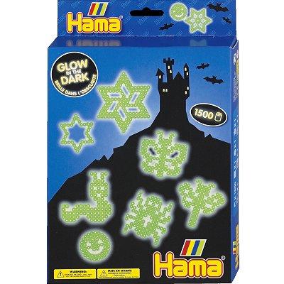 Hama - Boite de perles Hama Midi - Technique à repasser : Phosphorescent