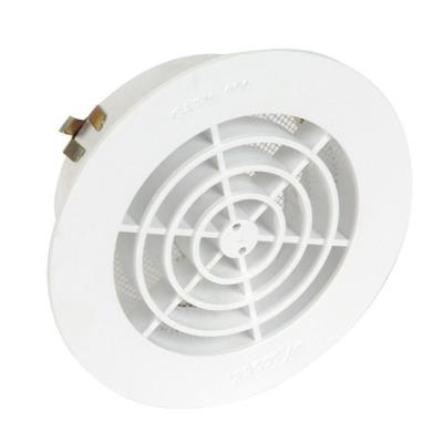 Grille d'aération ronde Ø100 blanche