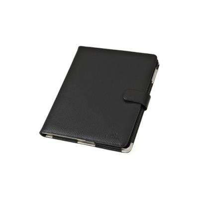 BLUESTORK Folio pour iPad en cuir avec porte carte visite +wake up