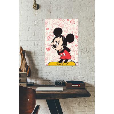 Cadre déco en plexiglas 29.7cm x 42cm épais. 3mm disney mickey love