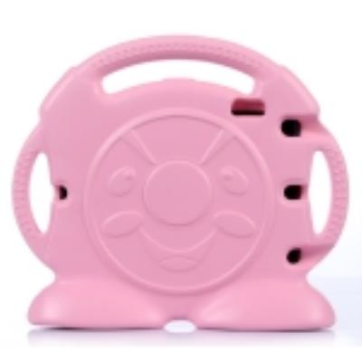 Ipad Air 2 : Coque Housse en Mousse EVA Volant Rose : Ultra-Résistant , Idéal Enfant Avec Poignée Intégrée