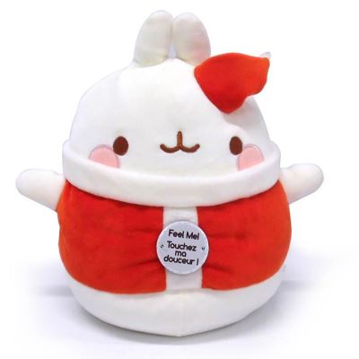 Peluche Molang - Père Noël - Super Douce