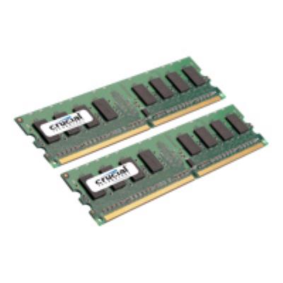 Crucial - DDR2 - 4 GB : 2 x 2 GB - DIMM 240-pins