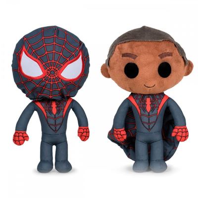 Peluche Spiderman Miles Morales 30 cm - Capuche retirable