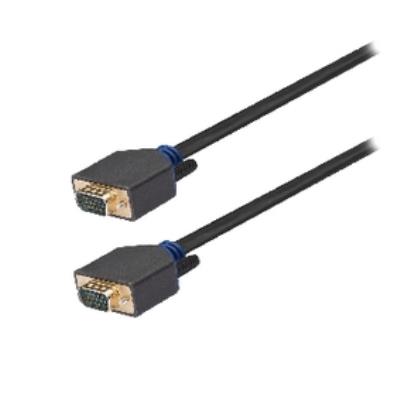 Câble vga, vga mâle vers mâle, 2m, gris könig